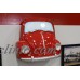 Classic Volkswagen Beetle Painted Red Resin Front Wall Decor w/ Lights: 7580-125 752203046179  152646666237